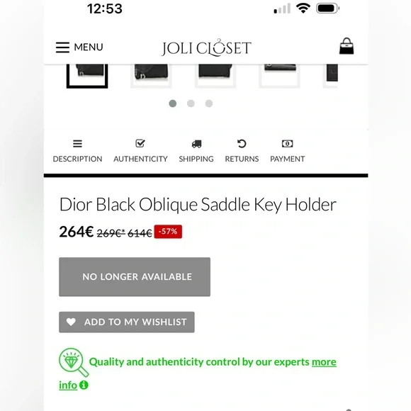 Dior Oblique Saddle Key Holder - Picture 9 of 9